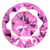 Cubic Zirconia Pink Rose Gems