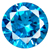 Cubic Zirconia Blue Topaz Gems
