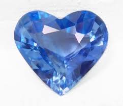 Nan Blue sapphire light heart