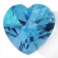 Nano London Blue Medium Heart
