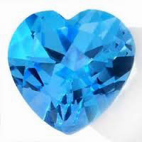 Nano Sky Blue Medium Heart