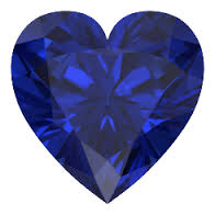 Nano Blue Spinel Dark  Heart