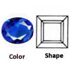 Sim Glass Blue Spinel Square