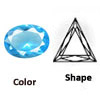 Sim Glass blue topaz Triangle