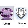 amethyst brazil gem heart