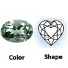 green amethyst gem heart