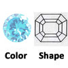 lab created light aquamarine octagon