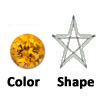 lab created yellow star