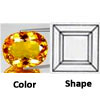 natural citrine gem square