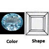 sky blue topaz gem square