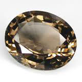 smoky topaz gem oval